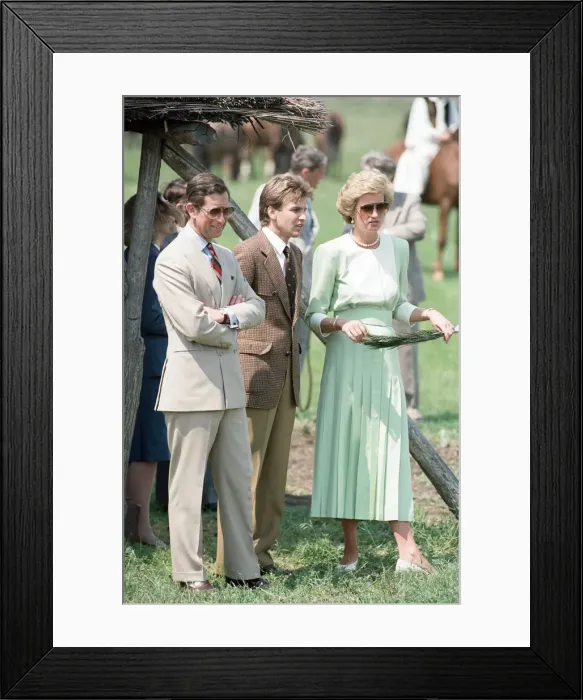 Framed Print : Charles, Prince of Wales and Diana, Princess of Wales visit Hungary. May 1990