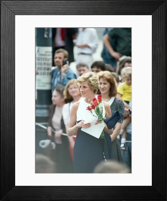 Framed Print : Diana, Princess of Wales visits Hungary. May 1990
