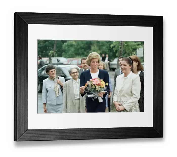 Framed Print : Diana, Princess of Wales visits Hungary. May 1990