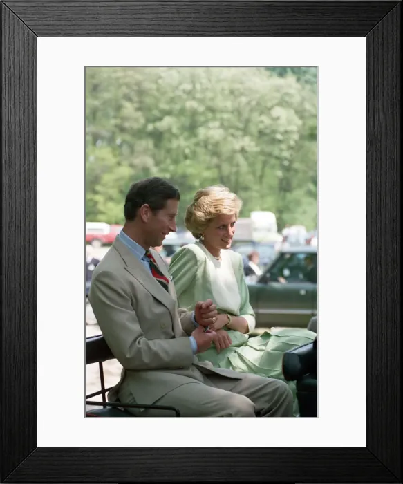 Framed Print : Charles, Prince of Wales and Diana, Princess of Wales visit Hungary. May 1990