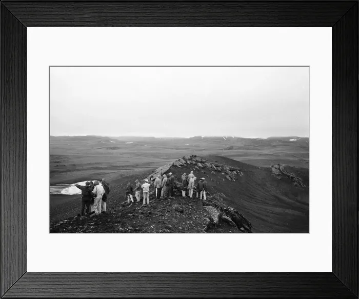 Framed Print : 21 NASA Astronauts have just spend a week in Iceland, making a study of the Geology of Framed Print : 21 NASA Astronauts have just spend a week in Iceland, making a study of the Geology of