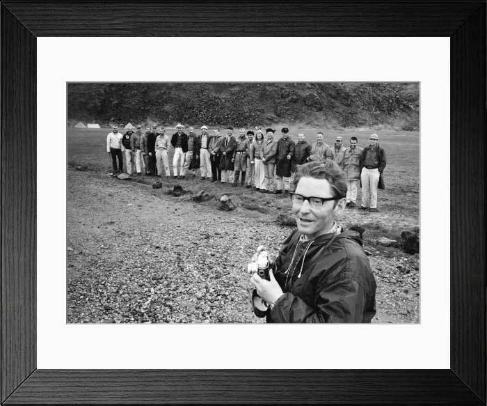 Framed Print : 21 NASA Astronauts have just spend a week in Iceland, making a study of the Geology of