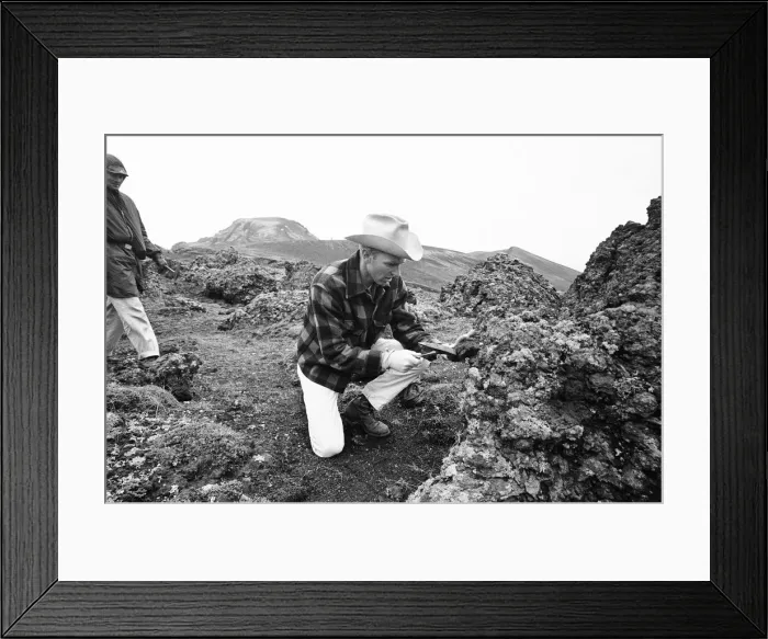 Framed Print : 21 NASA Astronauts have just spend a week in Iceland, making a study of the Geology of Framed Print : 21 NASA Astronauts have just spend a week in Iceland, making a study of the Geology of