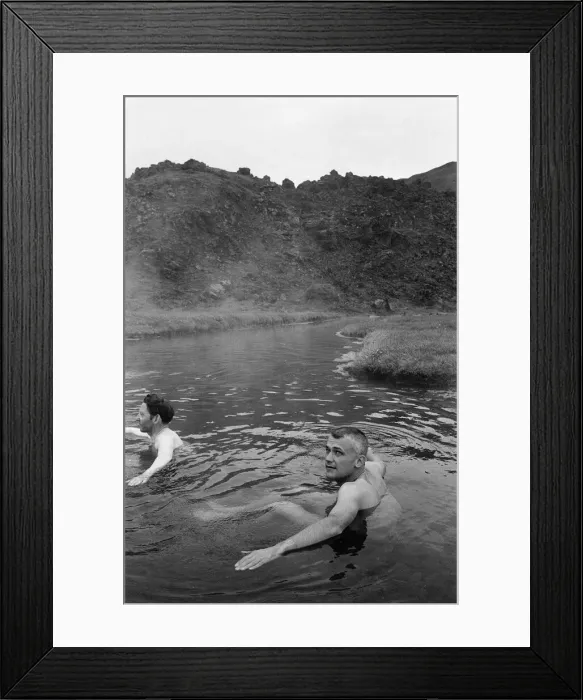 Framed Print : 21 NASA Astronauts have just spend a week in Iceland, making a study of the Geology of Framed Print : 21 NASA Astronauts have just spend a week in Iceland, making a study of the Geology of
