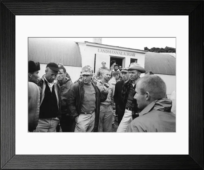 Framed Print : 21 NASA Astronauts have just spend a week in Iceland, making a study of the Geology of Framed Print : 21 NASA Astronauts have just spend a week in Iceland, making a study of the Geology of