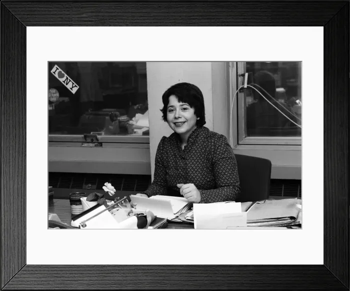 Framed Print : Liz Forgan, pictured in her office when she was womans editor of The Guardian Framed Print : Liz Forgan, pictured in her office when she was womans editor of The Guardian