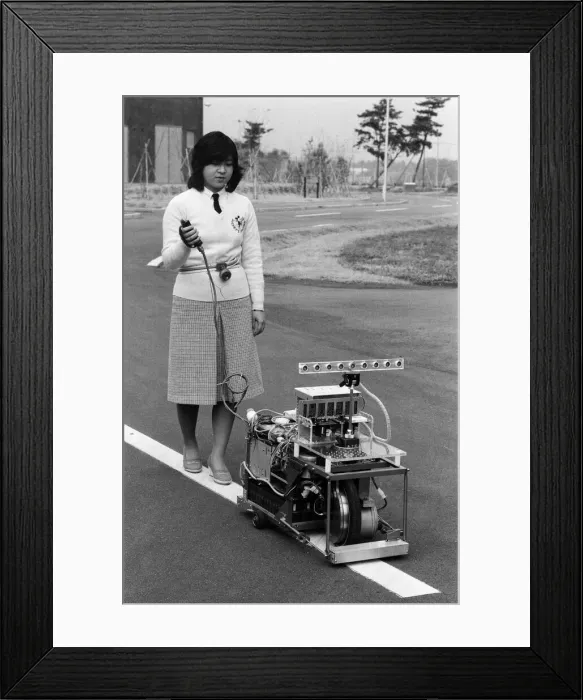 Framed Print : A guide dog robot, Meldogg, which is being developed for the hundreds of thousands of Framed Print : A guide dog robot, Meldogg, which is being developed for the hundreds of thousands of