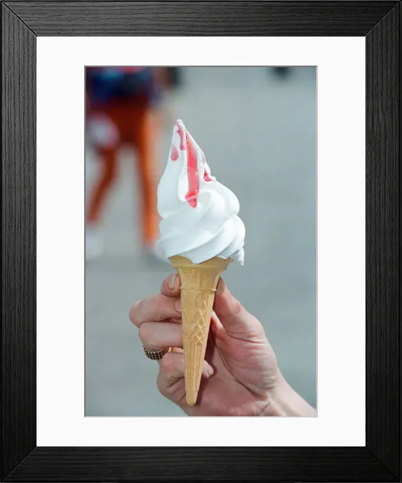 Framed Print : Ice Cream Cone, 18th June 1996 Framed Print : Ice Cream Cone, 18th June 1996