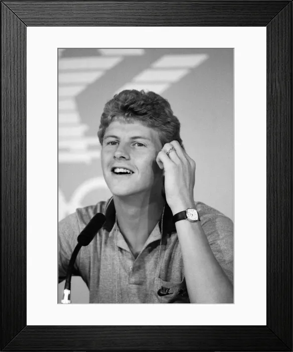 Framed Print : The 1984 Summer Olympics in Los Angeles. Steve Cram. August 1984 Framed Print : The 1984 Summer Olympics in Los Angeles. Steve Cram. August 1984