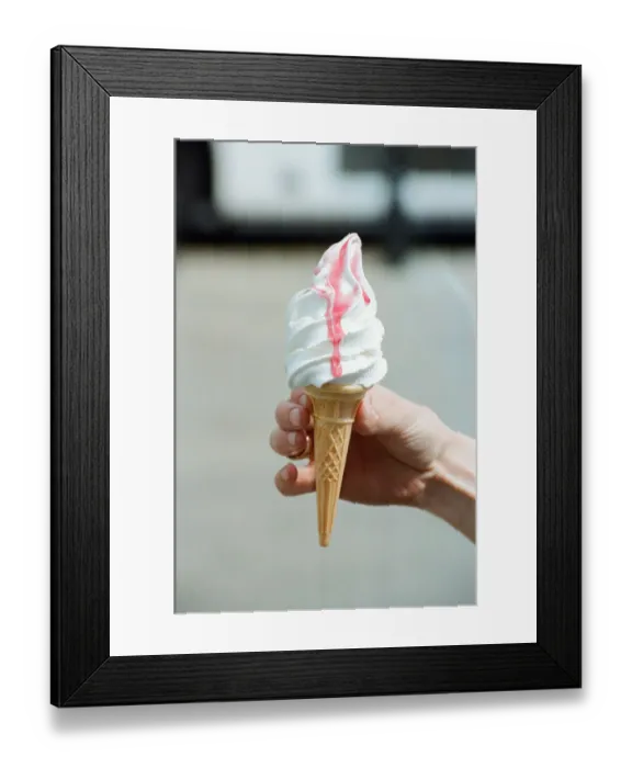 Framed Print : Ice Cream Cone, 18th June 1996 Framed Print : Ice Cream Cone, 18th June 1996