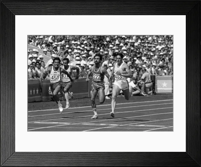 Framed Print : The 1984 Summer Olympics in Los Angeles. Alan Wells. August 1984 Framed Print : The 1984 Summer Olympics in Los Angeles. Alan Wells. August 1984