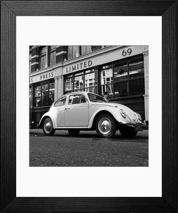 Framed Print : Volkswagen Beetle. 29th September 1962 Framed Print : Volkswagen Beetle. 29th September 1962