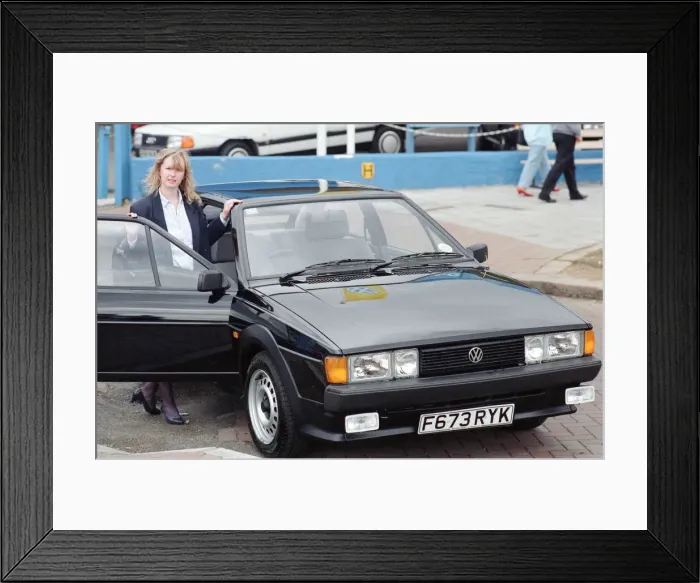 Framed Print : A Volkswagen Scirocco. 12th May 1989