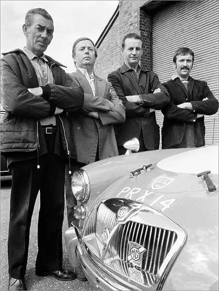 Brothers, (left to right) Ivor, Ralph, Morris and Norman Berry work together at the MG