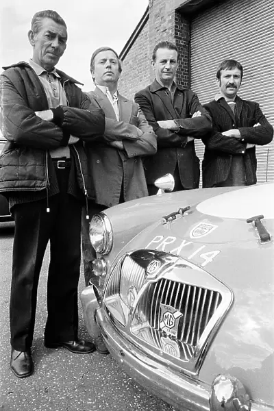 Brothers, (left to right) Ivor, Ralph, Morris and Norman Berry work together at the MG