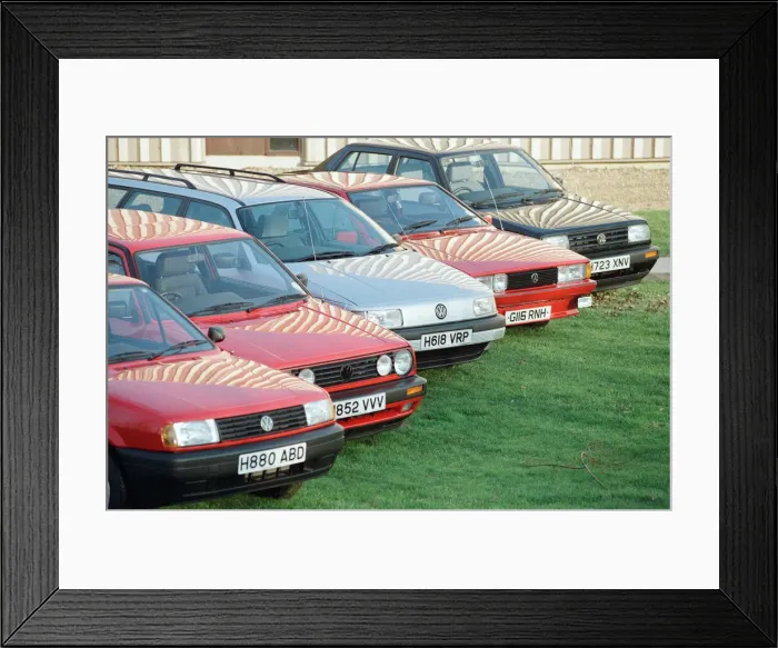 Framed Print : A range of Volkswagen cars. 16th January 1991 Framed Print : A range of Volkswagen cars. 16th January 1991