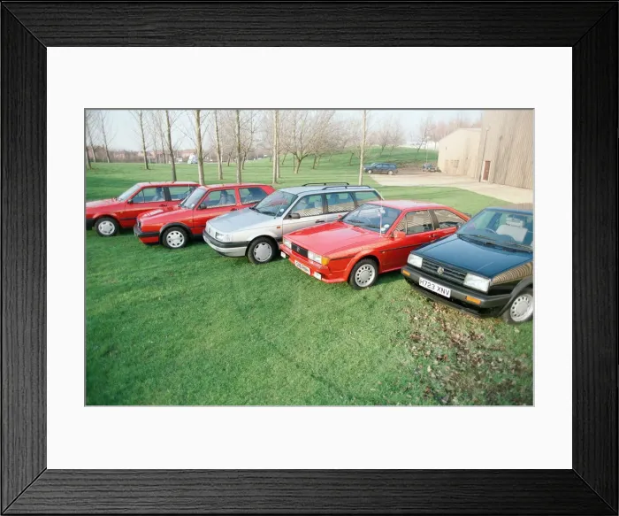 Framed Print : A range of Volkswagen cars. 16th January 1991 Framed Print : A range of Volkswagen cars. 16th January 1991