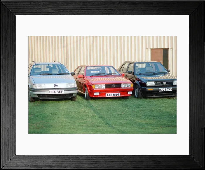 Framed Print : A range of Volkswagen cars. 16th January 1991 Framed Print : A range of Volkswagen cars. 16th January 1991