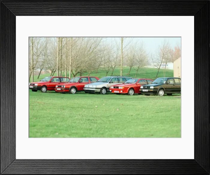 Framed Print : A range of Volkswagen cars. 16th January 1991 Framed Print : A range of Volkswagen cars. 16th January 1991