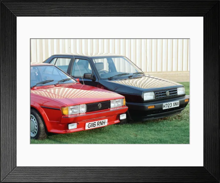 Framed Print : A range of Volkswagen cars. 16th January 1991 Framed Print : A range of Volkswagen cars. 16th January 1991