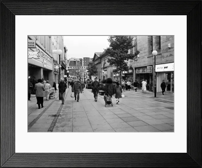 Framed Print : General views of Bold Street, Liverpool. 12th November 1991 Framed Print : General views of Bold Street, Liverpool. 12th November 1991