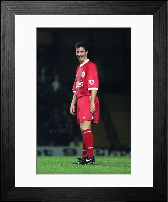 Framed Print : Liverpool Footballer Robbie Fowler in action during the reserves match against Leicester Framed Print : Liverpool Footballer Robbie Fowler in action during the reserves match against Leicester