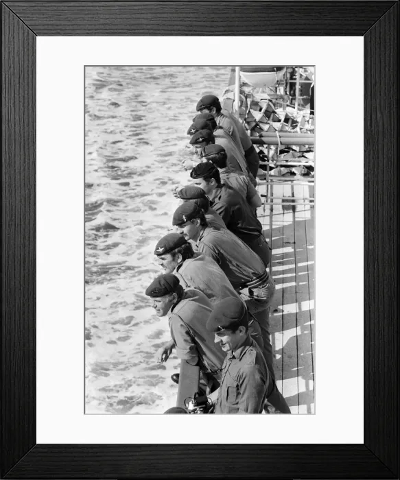 Framed Print : The return of the Europic Ferry from the Falklands War, Southampton. 17th July 1982 Framed Print : The return of the Europic Ferry from the Falklands War, Southampton. 17th July 1982