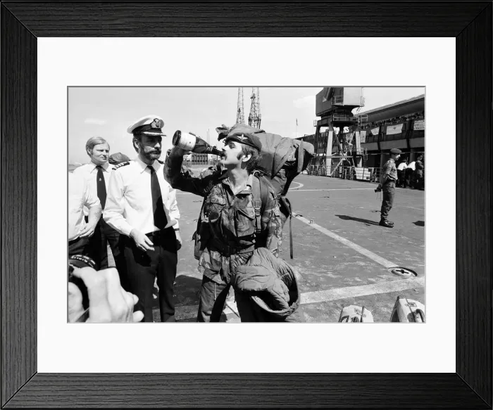 Framed Print : The return of the Europic Ferry from the Falklands War, Southampton. 17th July 1982 Framed Print : The return of the Europic Ferry from the Falklands War, Southampton. 17th July 1982