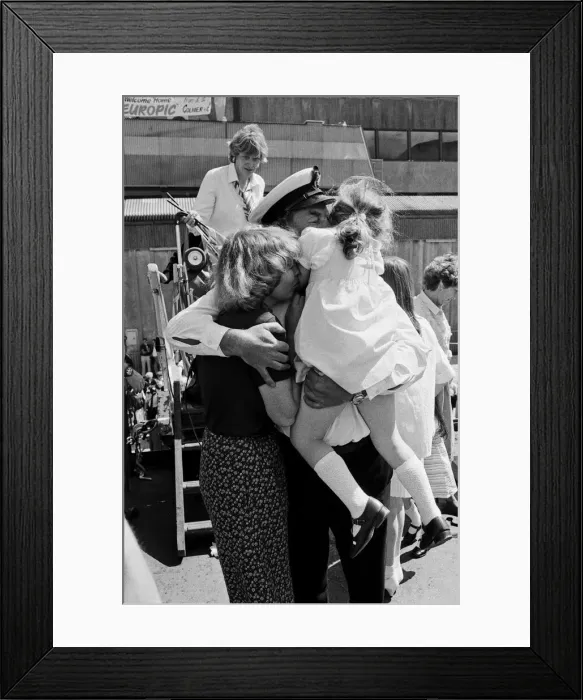 Framed Print : The return of the Europic Ferry from the Falklands War, Southampton Framed Print : The return of the Europic Ferry from the Falklands War, Southampton