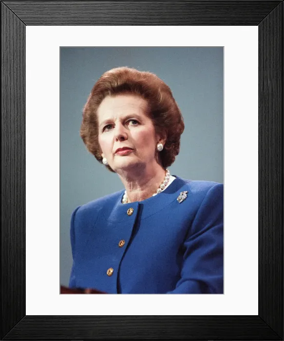 Framed Print : Prime Minister Margaret Thatcher speaking at the Conservative Party Conference, Brighton