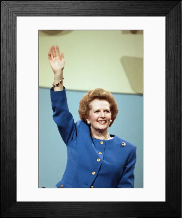 Framed Print : Prime Minister Margaret Thatcher speaking at the Conservative Party Conference, Brighton Framed Print : Prime Minister Margaret Thatcher speaking at the Conservative Party Conference, Brighton