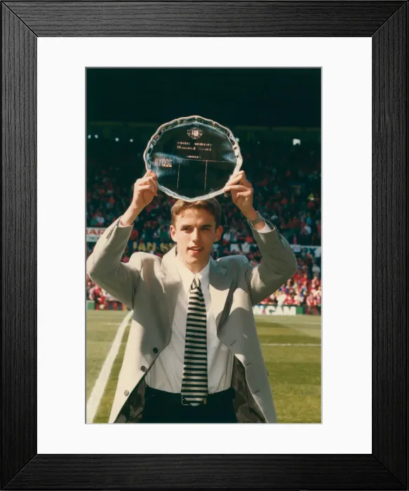 Framed Print : Philip Neville, aged 17 in this picture. Born Philip John Neville in 1977 Framed Print : Philip Neville, aged 17 in this picture. Born Philip John Neville in 1977
