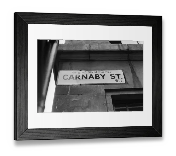 Framed Print : Picture shows the Carnaby Street sign. Carnaby Street, near Oxford Circus Framed Print : Picture shows the Carnaby Street sign. Carnaby Street, near Oxford Circus