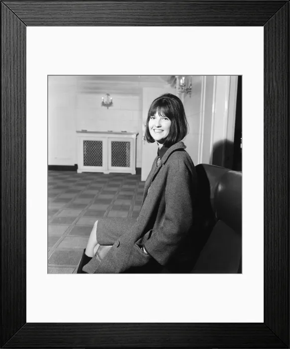 Framed Print : Picture shows 20 year old Cathy McGowan, who is an advisor to the TV show Ready Steady Framed Print : Picture shows 20 year old Cathy McGowan, who is an advisor to the TV show Ready Steady