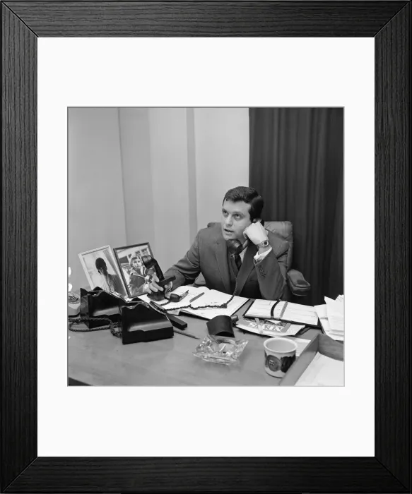 Framed Print : Picture shows Buddy Bregman, the new Entertainnment Chief of Rediffusion Television