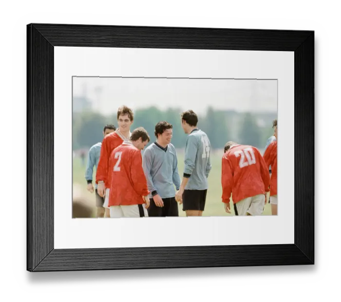 Framed Print : Robbie Fowler in a advert for Nike. 14th May 1997