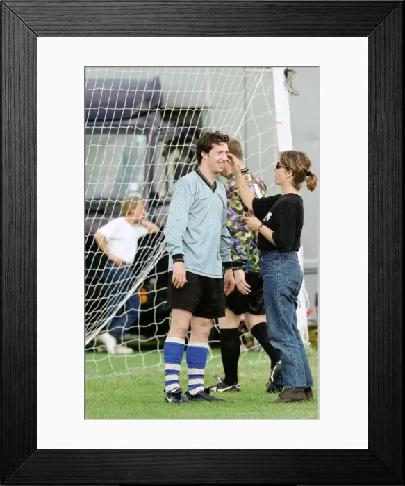 Framed Print : Robbie Fowler in a advert for Nike. 14th May 1997 Framed Print : Robbie Fowler in a advert for Nike. 14th May 1997