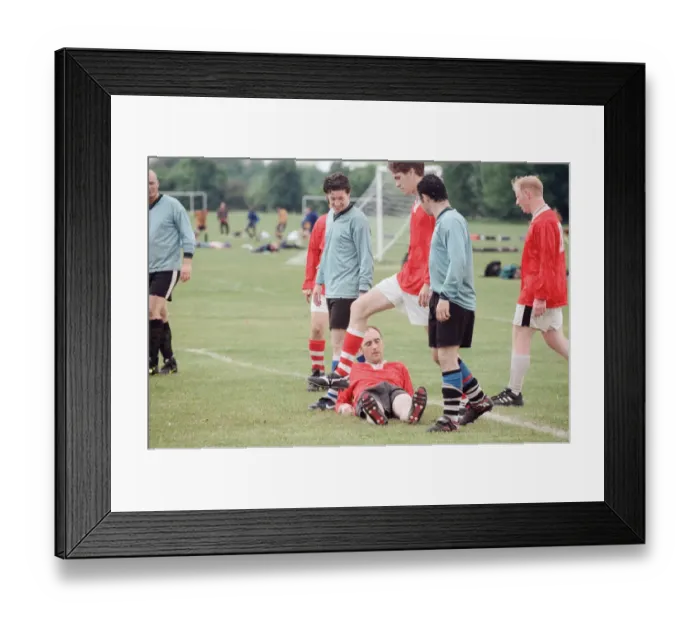Framed Print : Robbie Fowler in a advert for Nike. 14th May 1997