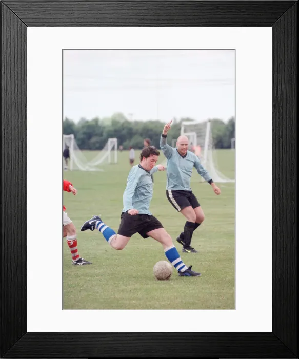 Framed Print : Robbie Fowler in a advert for Nike. 14th May 1997 Framed Print : Robbie Fowler in a advert for Nike. 14th May 1997