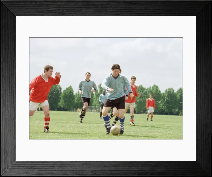 Framed Print : Robbie Fowler in a advert for Nike. 14th May 1997