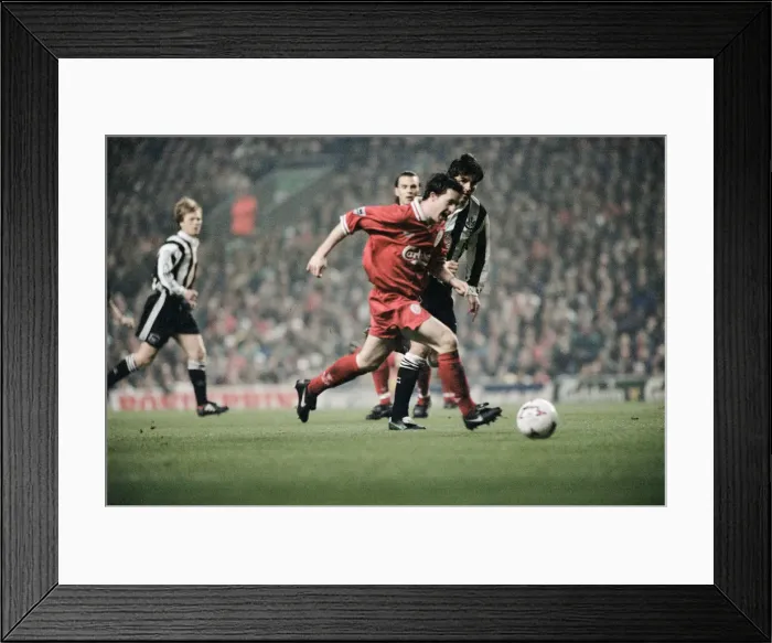 Framed Print : Liverpool 4 v Newcastle United 3. Premier League match at Anfield, Liverpool