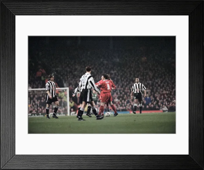 Framed Print : Liverpool 4 v Newcastle United 3. Premier League match at Anfield, Liverpool