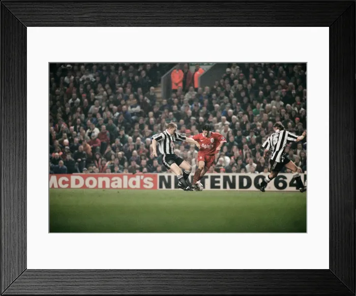 Framed Print : Liverpool 4 v Newcastle United 3. Premier League match at Anfield, Liverpool