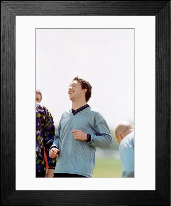 Framed Print : Robbie Fowler in a advert for Nike. 14th May 1997 Framed Print : Robbie Fowler in a advert for Nike. 14th May 1997