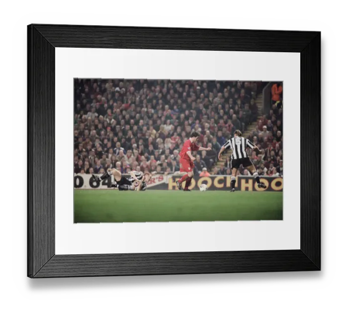 Framed Print : Liverpool 4 v Newcastle United 3. Premier League match at Anfield, Liverpool