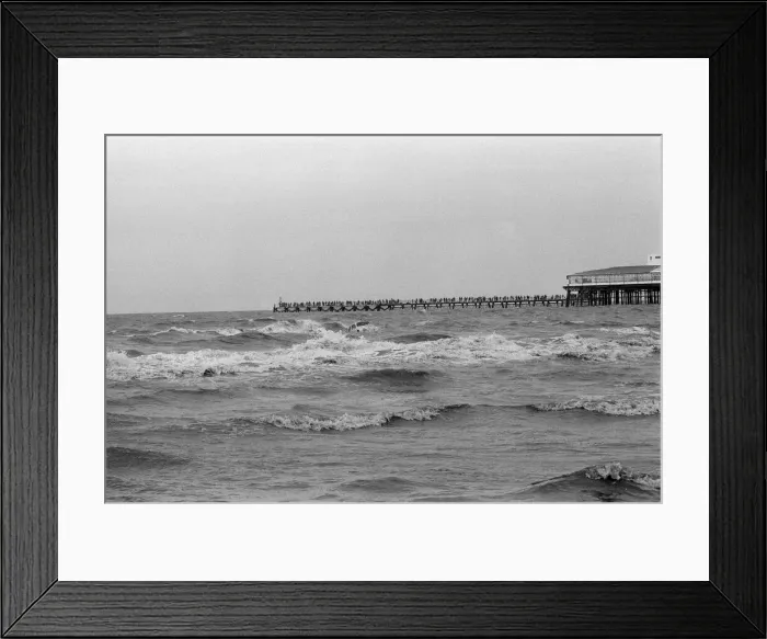 Framed Print : An aquatic VW Beetle at Blackpool beach. It has previously competed in the annual Isle of