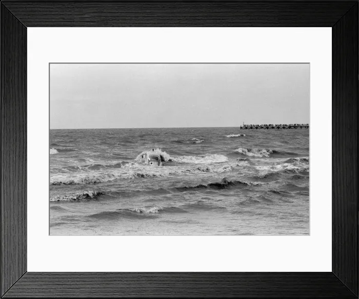 Framed Print : An aquatic VW Beetle at Blackpool beach. It has previously competed in the annual Isle of Framed Print : An aquatic VW Beetle at Blackpool beach. It has previously competed in the annual Isle of