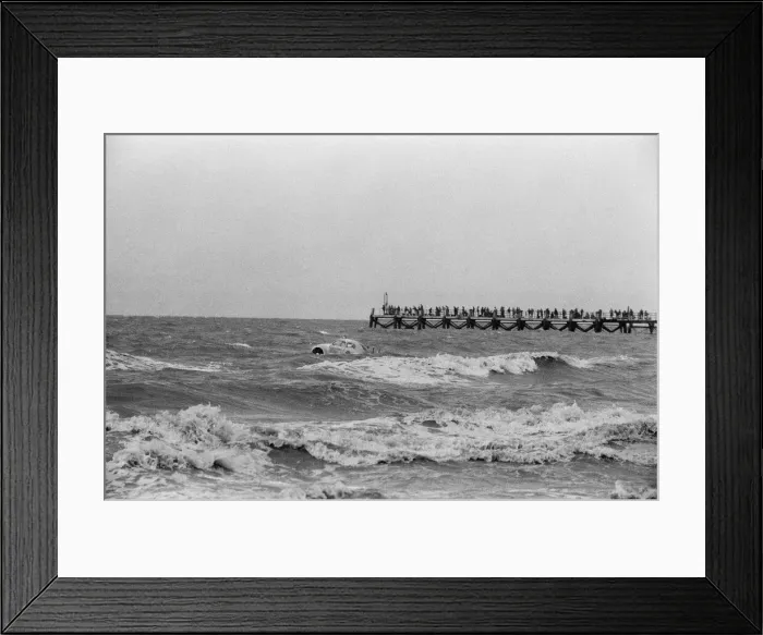 Framed Print : An aquatic VW Beetle at Blackpool beach. It has previously competed in the annual Isle of Framed Print : An aquatic VW Beetle at Blackpool beach. It has previously competed in the annual Isle of