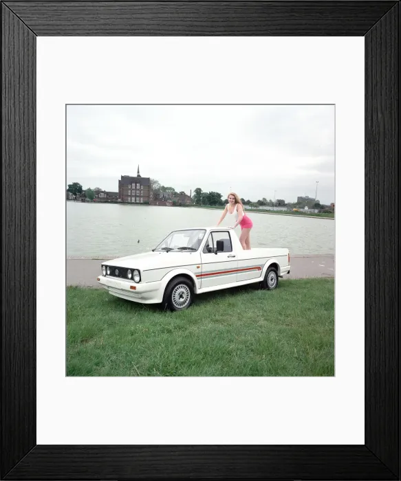 Framed Print : Volkswagen Caddy pick-up. 1st June 1991 Framed Print : Volkswagen Caddy pick-up. 1st June 1991