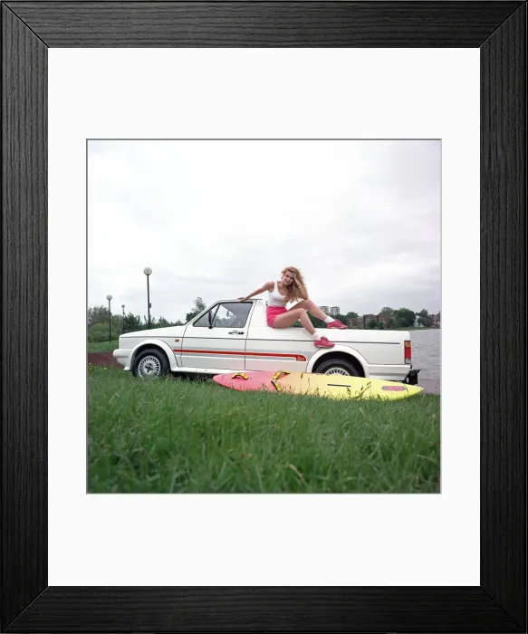 Framed Print : Volkswagen Caddy pick-up. 1st June 1991 Framed Print : Volkswagen Caddy pick-up. 1st June 1991